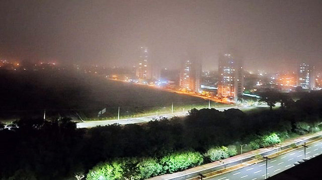 Frio na noite de ontem em Campo Grande