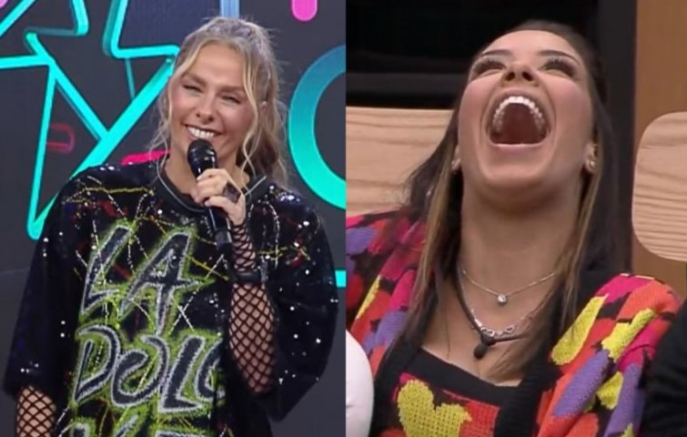 Ivy Moraes, aos risos, respondeu Saudades, Babu