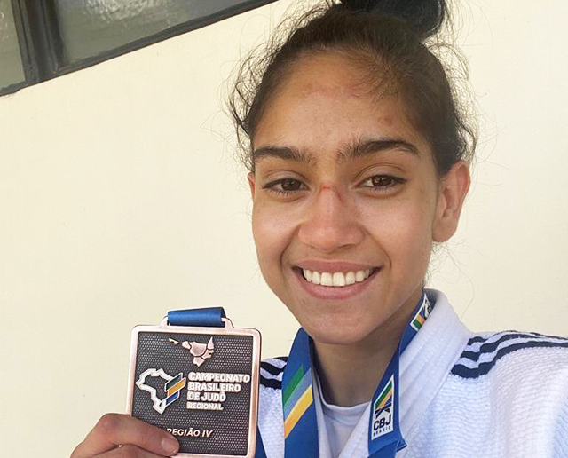 A judoca sul-mato-grossense Letícia Menino