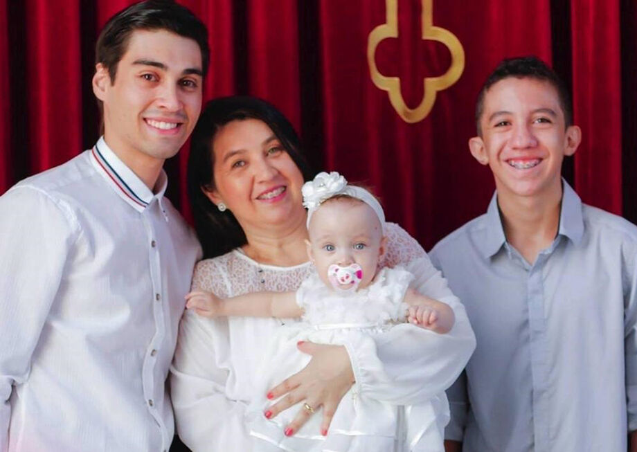 Noemi é mãe de três