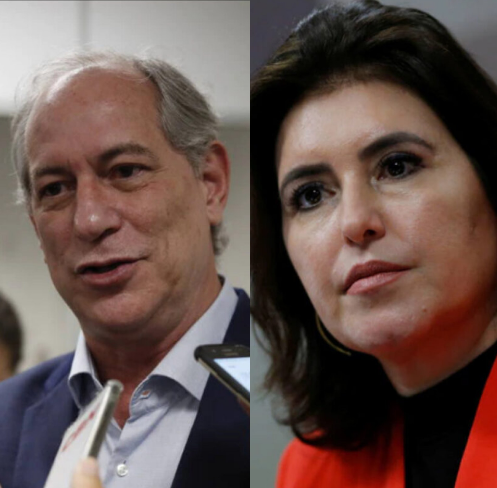 Ciro Gomes e Simone Tebet ambos pré-candidatos a presidência do Brasil