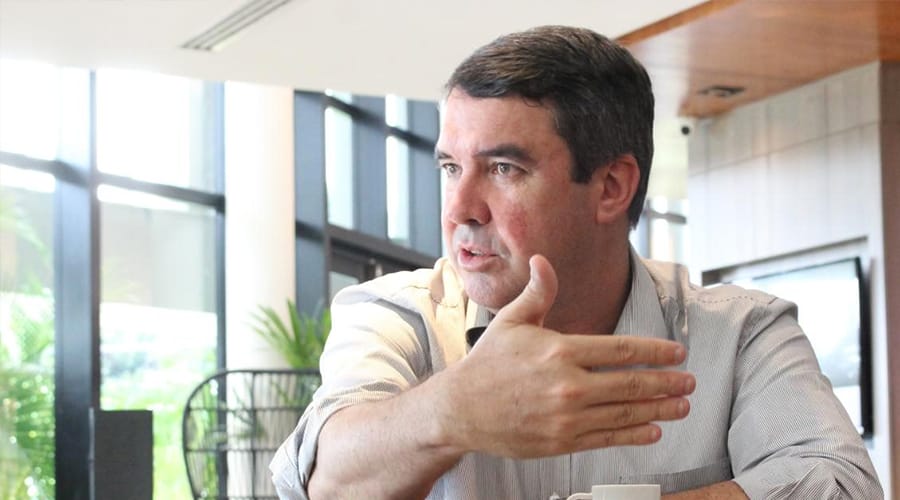 O pré-candidato Eduardo Riedel