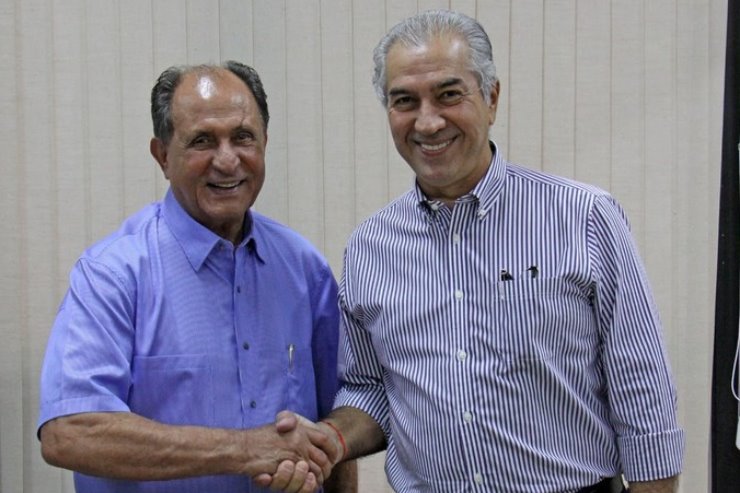 Deputado estadual Zé Teixeira e o Governador Reinaldo Azambuja