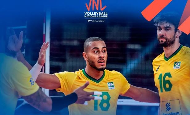 A  seleção brasileira masculina de vôlei