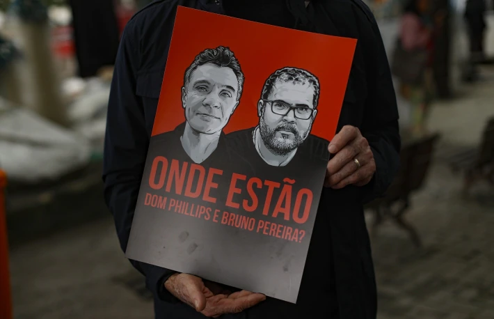 Indigenista Bruno Pereira e jornalista Dom Phillips