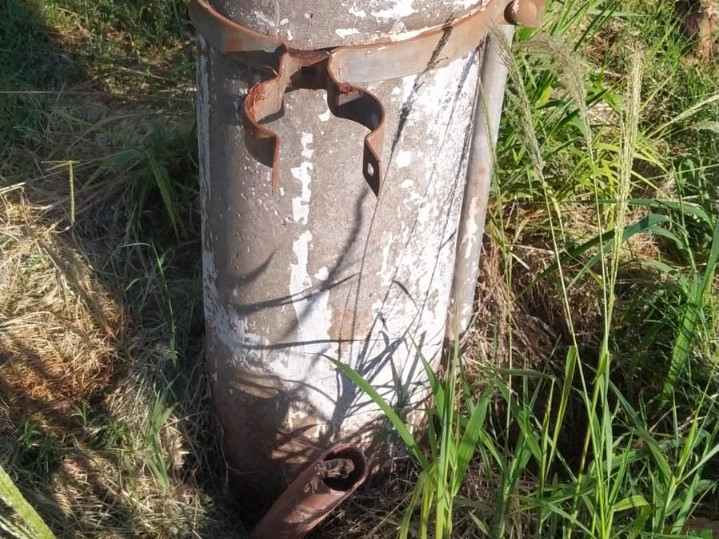 Cabeamento furtado de poste