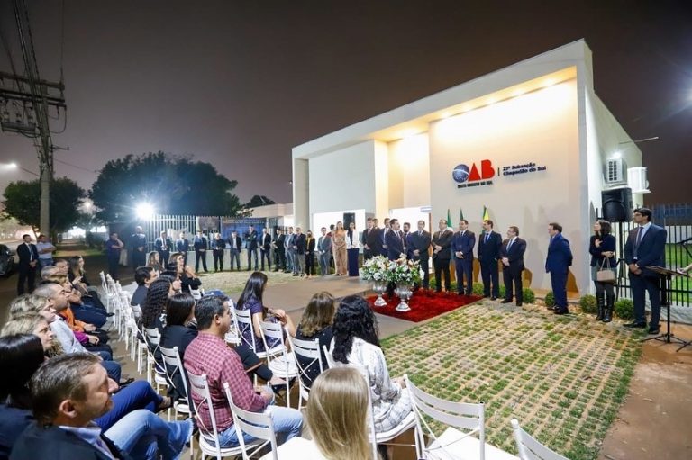 O Presidente da OAB/MS, Bitto Pereira, falou sobre as obras das gestões anteriores, e destacou o trabalho exercido em prol da advocacia em Chapadão do Sul