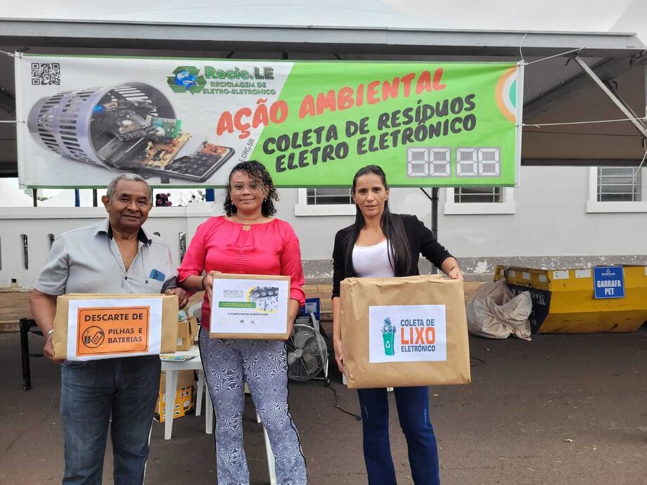 A coleta foi realizada na semana de 31/05 a 3/6, em que os colaboradores da Fecomércio deixaram seus descartes para destinação correta
