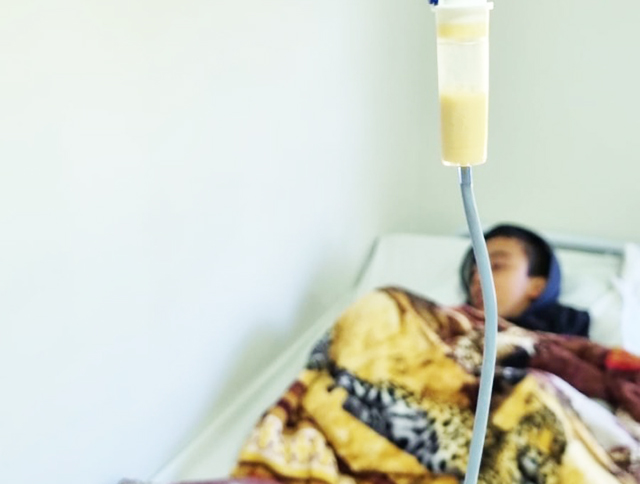 Criança em tratamento no Cotolengo