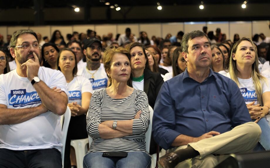 Presidente da FIEMS, Sergio Longen, ex-ministra Tereza Cristina, pré-candidato ao Governo, Eduardo Riedel