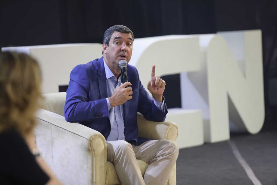 O pré-candidato Eduardo Riedel