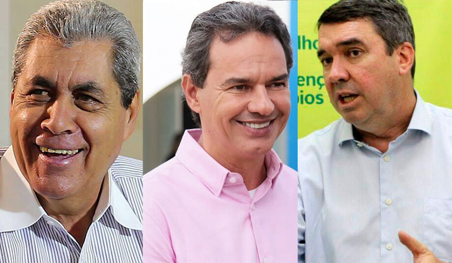 Os pré-candidatos: André Puccinelli, Marquinhos Trad e Eduardo Riedel