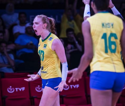 Jogadoras de vôlei