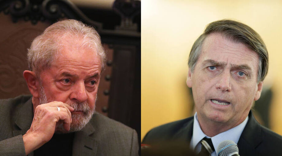 Vantagem de Lula sobre Bolsonaro cai em abril