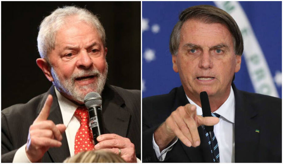 O ex-presidente Lula e o presidente Jair Bolsonaro