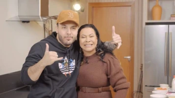Mãe de Marília Mendonça recebe Murilo Huff em canal de culinária: 'Meu filhão'