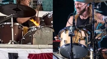 Filho de Taylor Hawkins toca música do Foo Fighters em homenagem ao pai