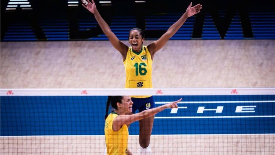 Seleção feminina de vôlei venceu o Japão por 3 sets a 1 e está na final da Liga das Nações