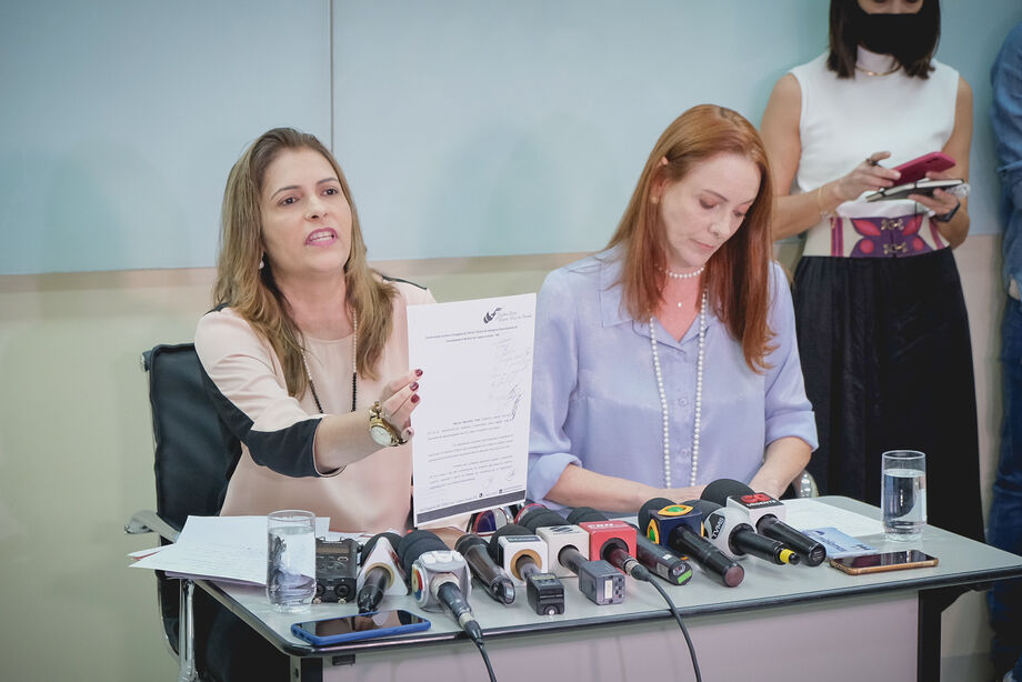 As advogadas Andrea Flores e Rejane Alves