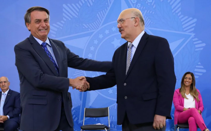 Presidente Jair Bolsonaro e ex-ministro Milton Ribeiro