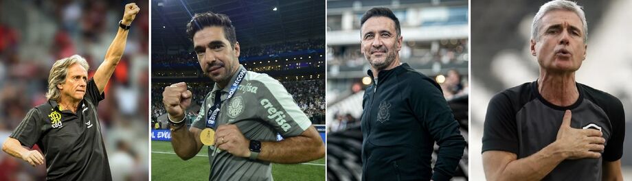 Jorge Jesus, Abel Ferreira, Vítor Pereira, Luís Castro, Paulo Sousa