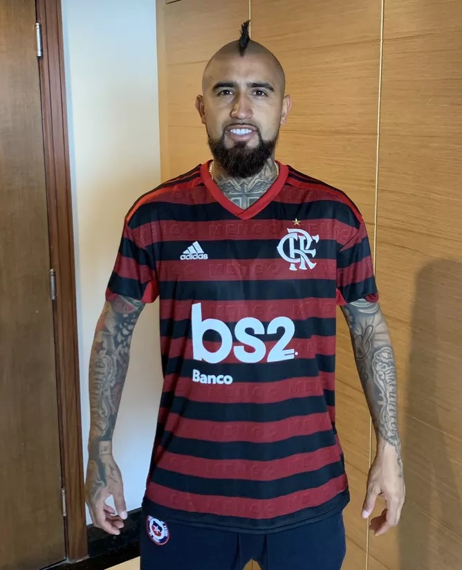 Arturo Vidal Chile camisa Flamengo