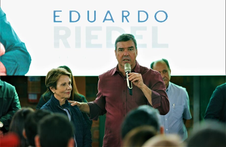 Ex-ministra Tereza Cristina e Eduardo Riedel