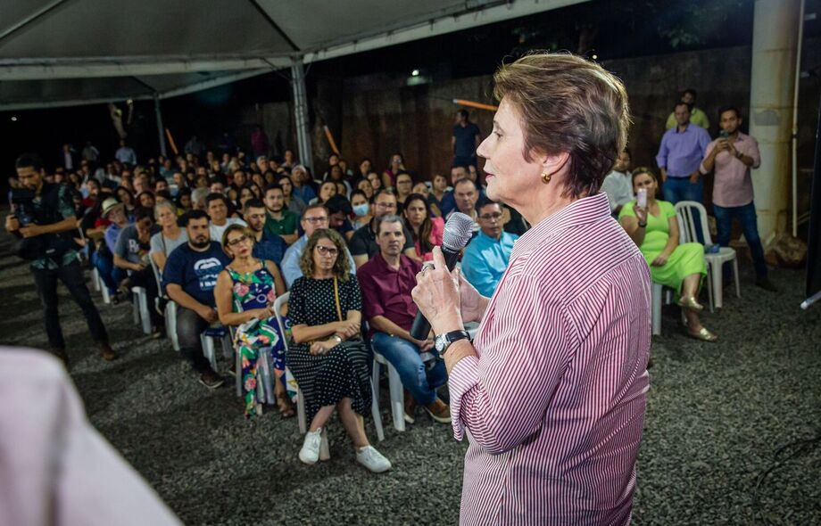 A pré-candidata ao Senado, Tereza Cristina