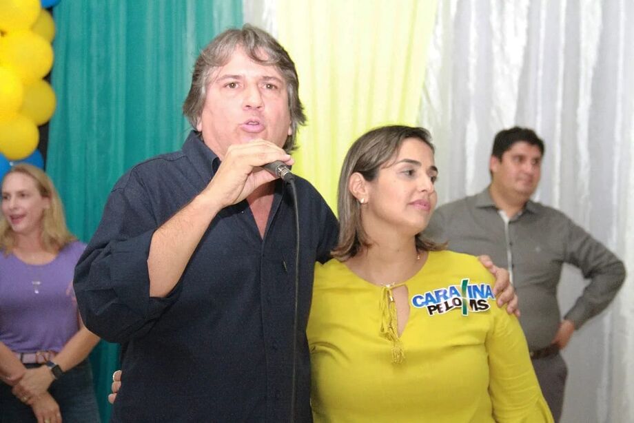 O pré-candidato Pedro Caravina em Anastácio