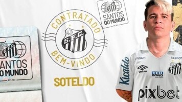 O atacante venezuelano Soteldo retornou ao Santos por empréstimo