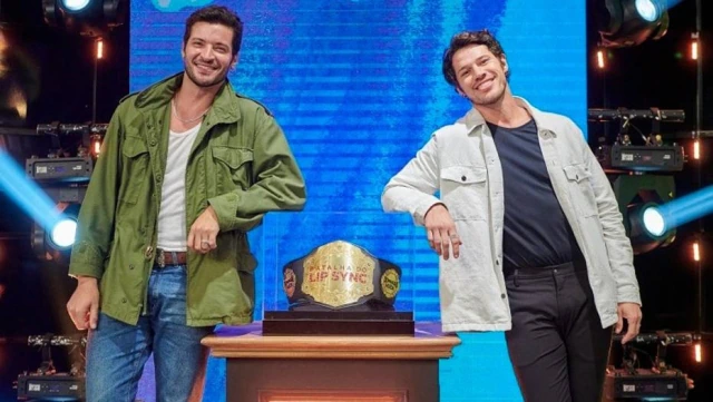 Leandro Lima e José Loreto se enfrentaram na Batalha do Lip Sync.