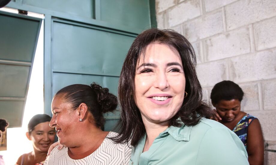 A candidata Simone Tebet