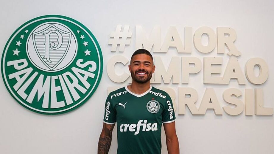 Bruno Tabata assinou contrato de cinco anos com o Palmeiras