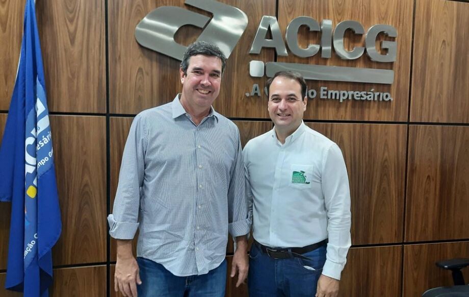 Eduardo Riedel e o presidente da ACICG, Renato Paniago
