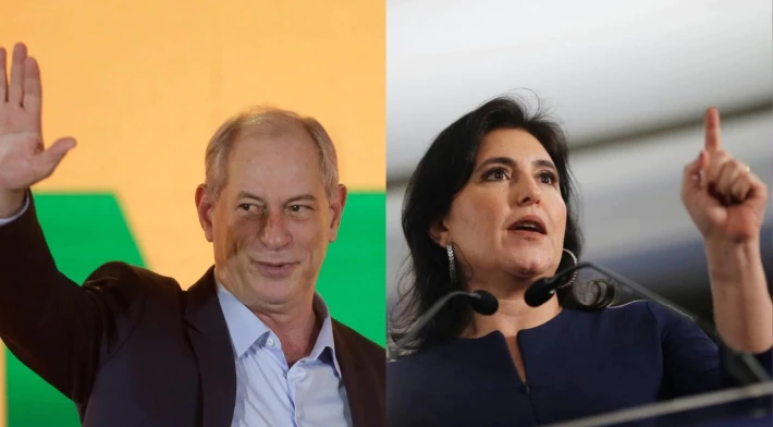Ciro Gomes e Simone Tebet