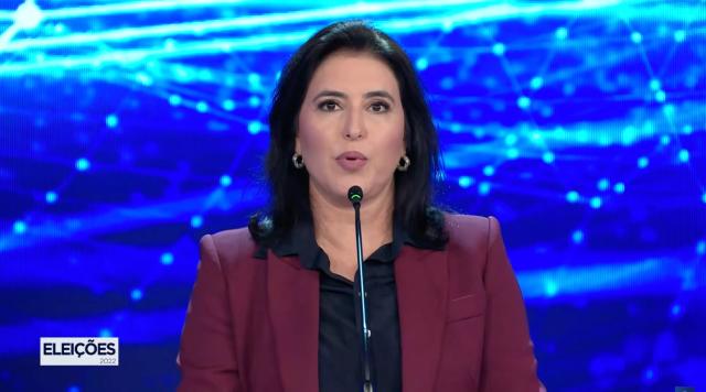 Simone Tebet no debate