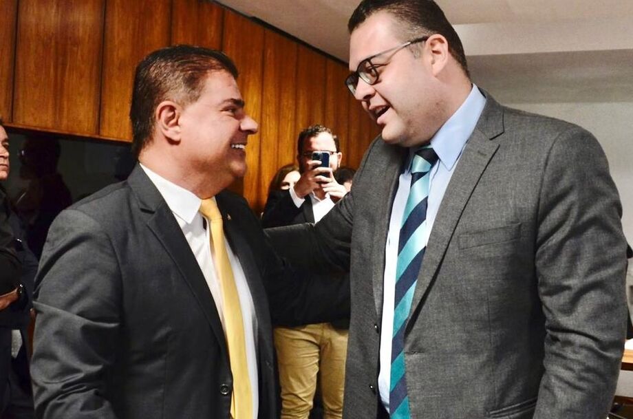 Nelson Trad e Alan Guedes, prefeito da cidade de Dourados
