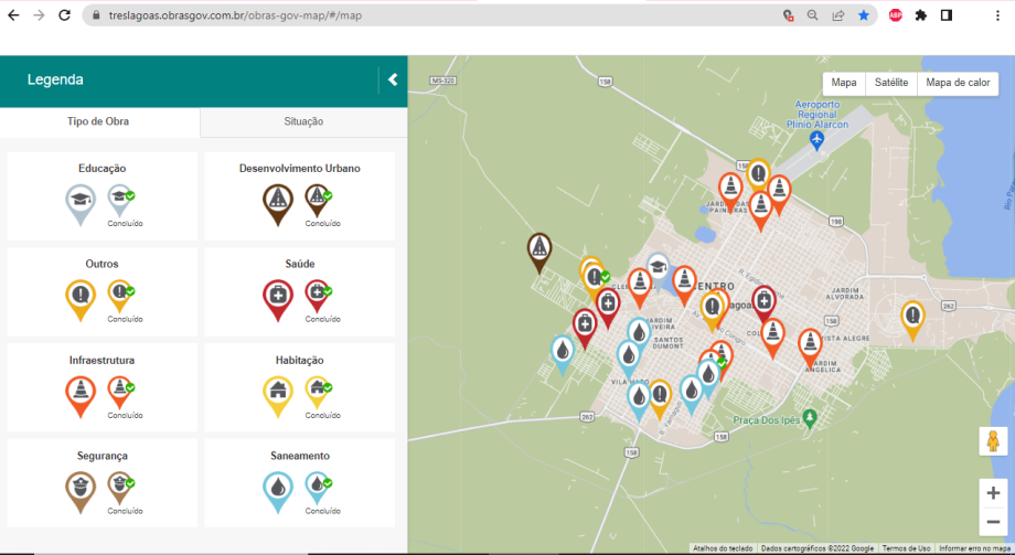 Mapa interativo