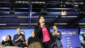 A candidata à Presidência pelo MDB, Simone Tebet