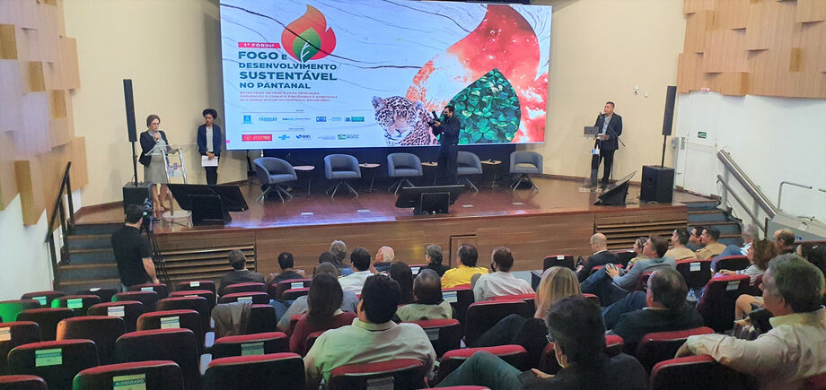 1º Fórum Fogo e Desenvolvimento Sustentável no Pantanal, realizado em 1 de abril de 2022, na sede do Sebrae/MS