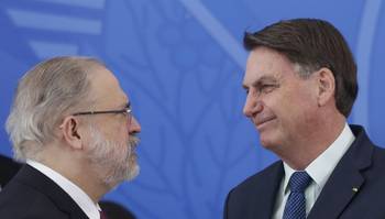 O Procurador-Geral da República, Augusto Aras e o presidente Jair Bolsonaro