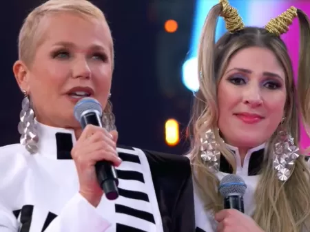 Dani Calabresa e Xuxa se apresentam juntas em quadro do Domingão