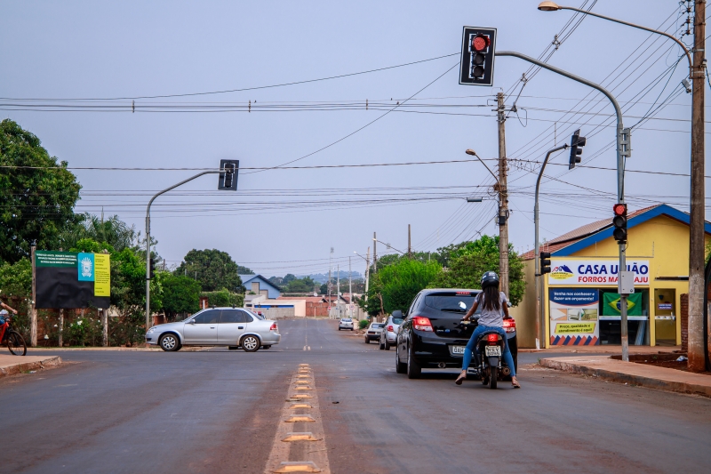 Cruzamento que foi atendimento em Maracaju