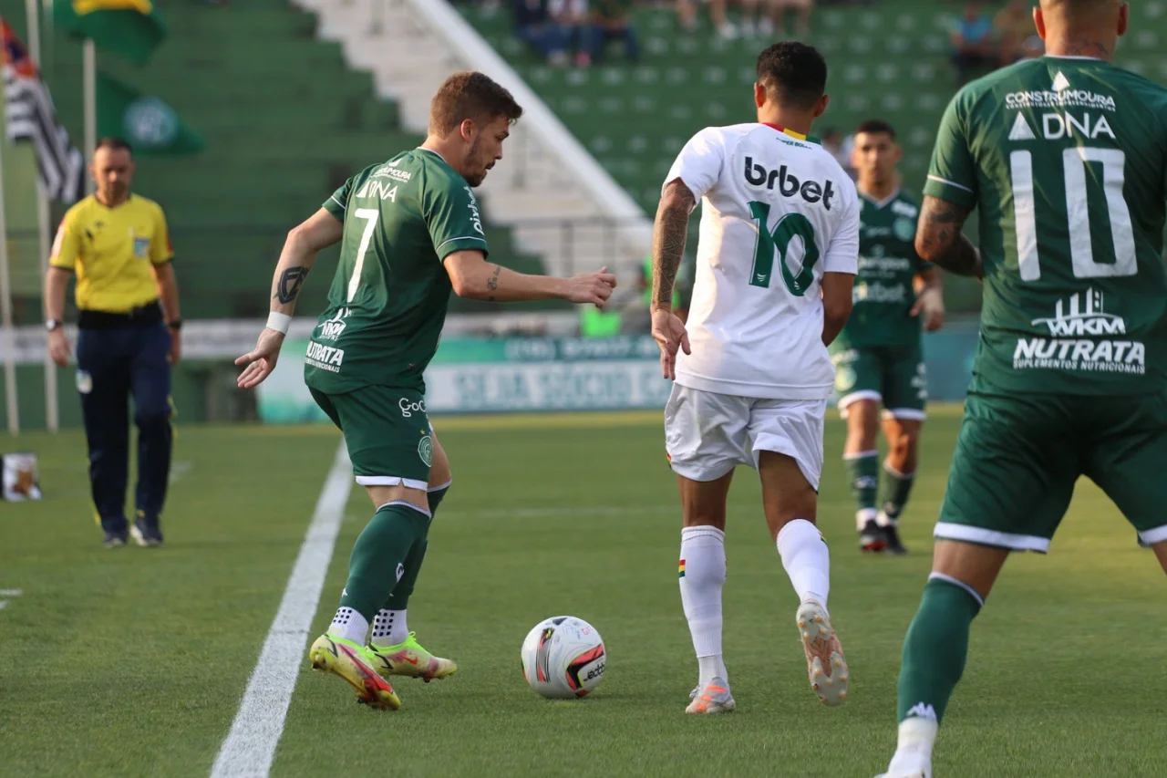 Guarani não teve dificuldades para bater o Sampaio.