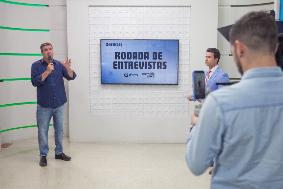 Eduardo Riedel (PSDB), candidato ao Governo de Mato Grosso do Sul pela Coligação Trabalhando por um Novo Futuro (Número 45).
