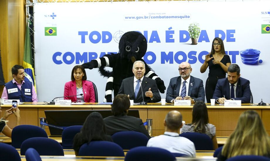 O ministro da Saúde, Marcelo Queiroga, lança a Campanha Nacional de Combate ao mosquito Aedes aegypti