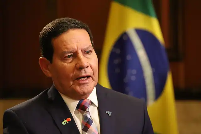 O vice-presidente Hamilton Mourão