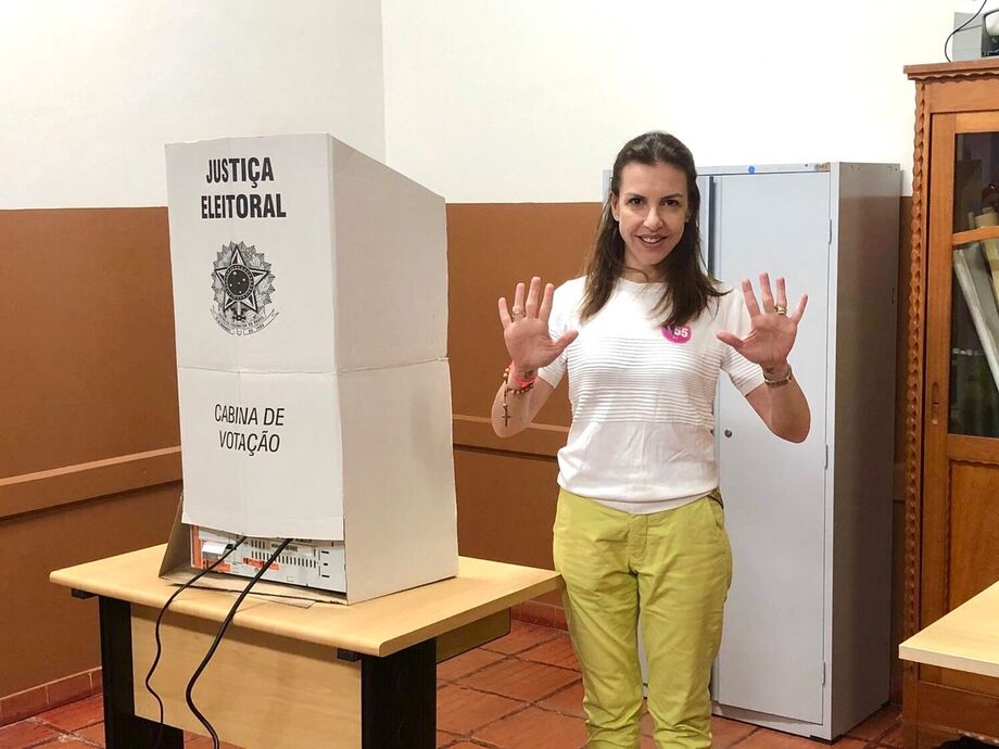 A candidata a vice-governadora Viviane Orro na chapa de Marquinhos Trad