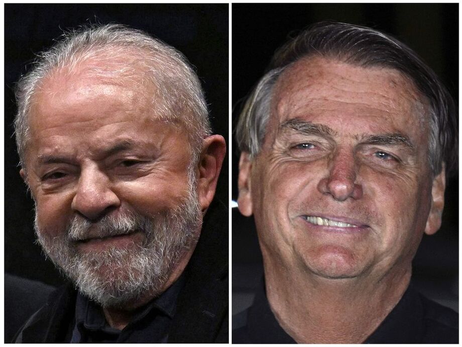 O ex-presidente Lula e o presidente Jair Bolsonaro disputam segundo