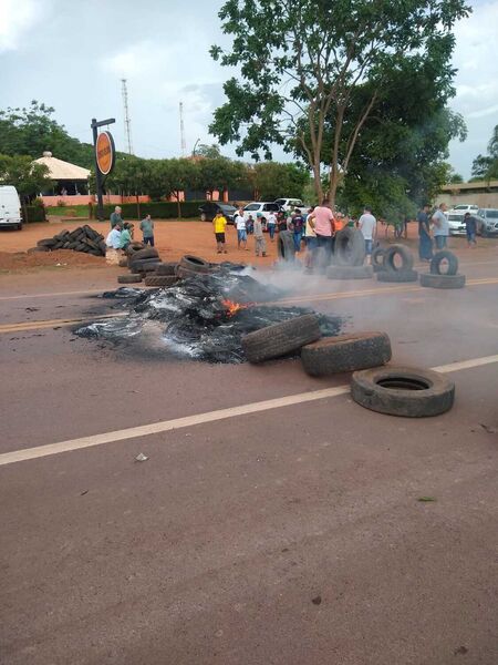 Bloqueio em uma das rodovias dos Estado